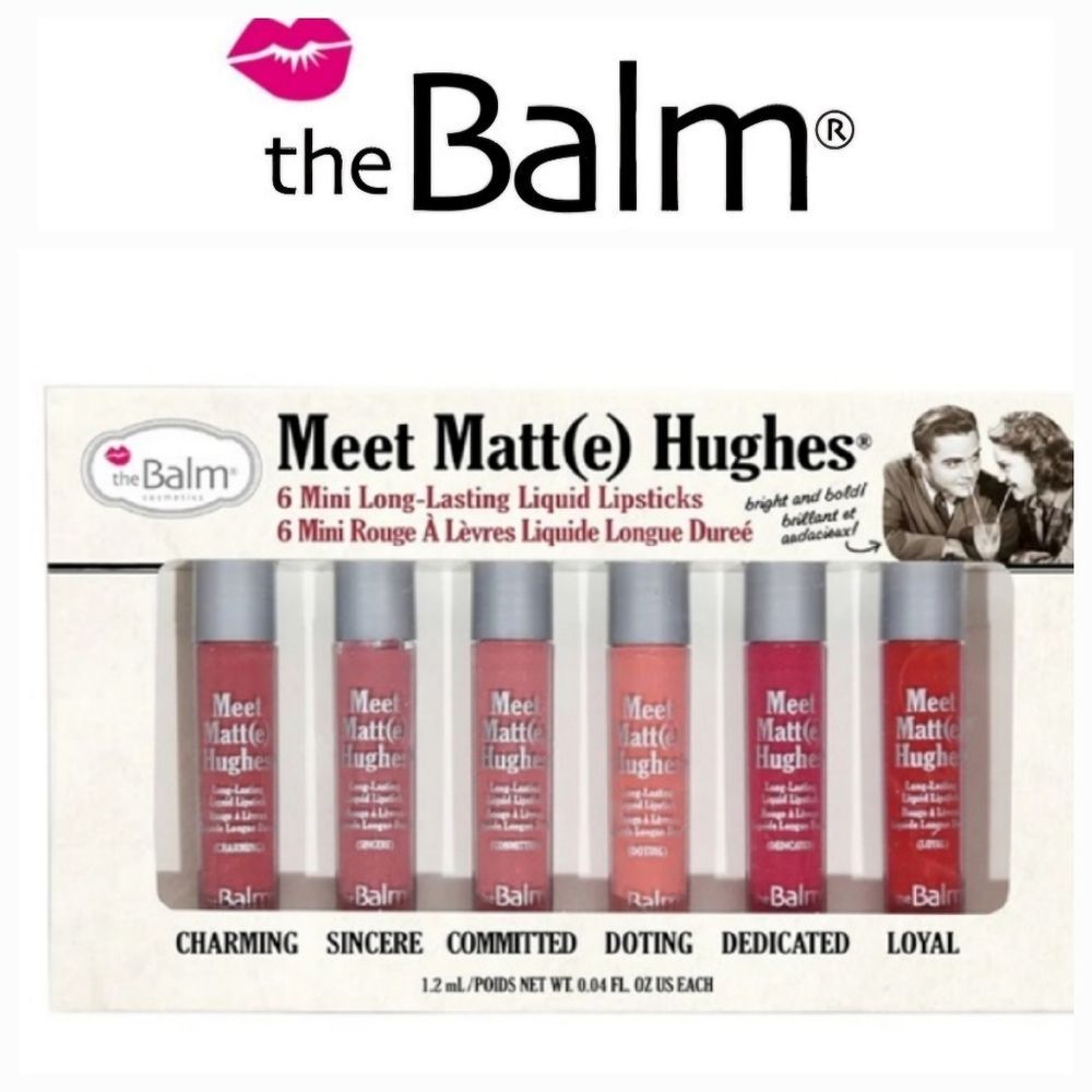 TheBalm Meet Matt(e)‎ Hughes 6 Mini Long-Lasting Liquid Lipsticks